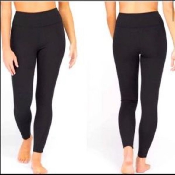 SPANX Pants - SPANX Assets Black Ponte Shaping Leggings Size Small